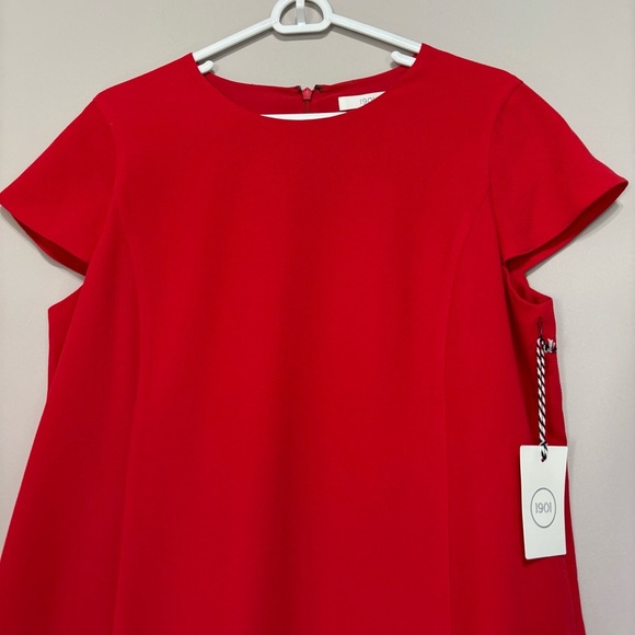 1901 Vibrant Red Casual Dress - Picture 2 of 7